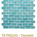 TileXpressions Tsunami Aqua 1X2 TX-TAQ1X2